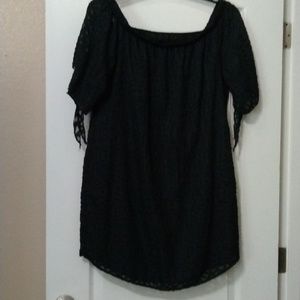 Black off the shoulder dress